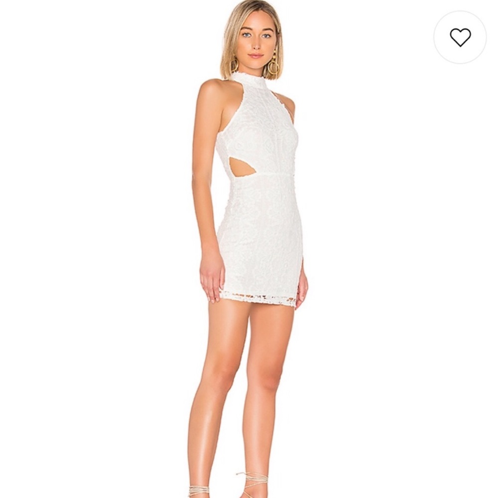 White revolve mini dress